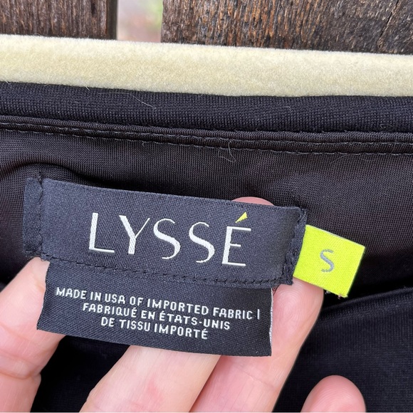 Lyssé Center Seam Black Ponte Leggings #1519 Sz S - Picture 3 of 10